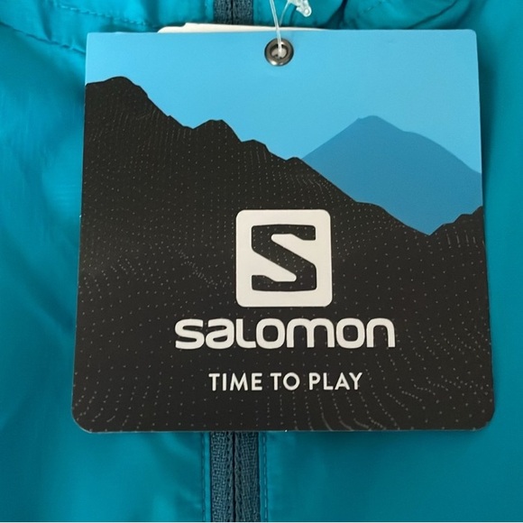 New Salomon Teal Hooded Lightweight
Jacket Size Small - Picture 9 of 10